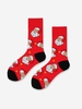 Christmas Santa Claus Star Pattern Calf Socks