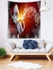 Christmas Santa Claus Star Pattern Wall Hanging Tapestry