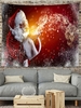 Christmas Santa Claus Star Pattern Wall Hanging Tapestry