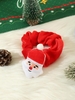Christmas Santa Claus Velour Scrunchie