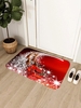 Christmas Sled Pattern Floor Mat