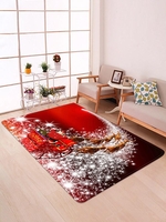 Christmas Sled Pattern Floor Mat