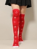 Christmas Snowflake Elk Pattern Over-the-knee Socks