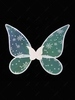 Christmas Snowflake Pattern Angel Butterfly Wings