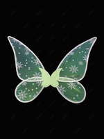 Christmas Snowflake Pattern Angel Butterfly Wings