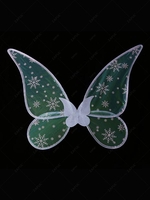 Christmas Snowflake Pattern Angel Butterfly Wings