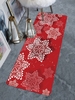 Christmas Snowflake Pattern Floor Mat