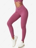 Cinched String-style Ruched Butt Lifting Sports Leggings Xl Light pink