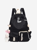 College Style Large-capacity Student Backpack with Pendant