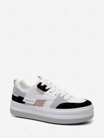 Color Block Skate Shoes