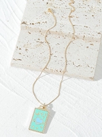 Color Retaining Copper Plated 18K Gold Tarot Pendant Necklace