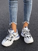 Color Spliced Breathable Mesh Clunky Sneakers