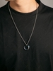 Color Spliced Irregular Ring Pendant Necklace