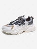 Color Splicing Mesh Insert Chunky Sneakers