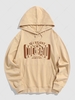 COLORADO Graphic Pocket Pullover Hoodie S Light coffee