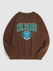 COLORADO TENNIS CLUB Graphic Sweatshirt L Deep coffee