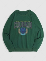 COLORADO TENNIS CLUB Graphic Sweatshirt M Deep green