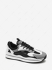 Colorblock PU Spliced Sneakers