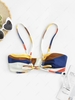 Colorblock Ribbed Bikini Top S