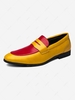 Colorblock Slip On Loafers