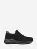 Colorblock Slip On Woven Running Shoes