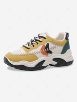 Colorblock Stitching Chunky Sneakers