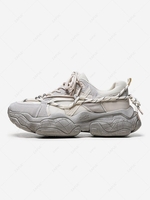 Colorblock String Design Lace-up Front Clunky Sneakers