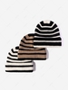 Colorblock Striped Winter Knit Cuff Beanie Hat