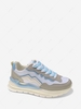 Colorblock Thick-soled Contrast Lace Up Sneakers