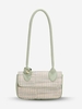 Colorblock Weave Shoulder Bag