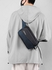 Colorblock Zippered Sling Bag