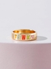 Colored Glazed Letter Ring