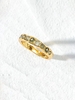 Copper Inlaid Zircon 18K Gold Color-preserving Ring