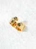 Copper Inlaid Zircon Plated 18K Gold Color-preserving Open Ring