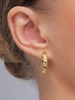 Copper Plated 18k Genuine Gold Color Retaining Small Hoop Earrings