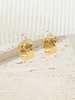 Copper Plated 18K Genuine Gold Irregular Small Hoop Earrings