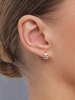 Copper Plated 18K Genuine Gold Stud Earrings