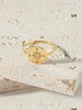 Copper Plated 18K Gold Color Retaining Compass Shape Ring