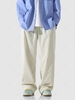Corduroy Drawstring Pocket Straight Pants Xs Beige