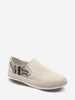 Corduroy Geometric Print Slip On Shoes