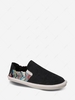 Corduroy Geometric Slip On Flat Shoes