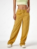 Corduroy High Waisted Wide Leg Pants M Yellow