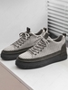Corduroy Lace Up Skate Shoes
