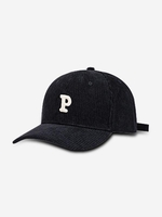 Corduroy Letter Patched Baseball Cap