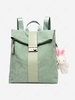 Corduroy Rabbit Pendant Backpack