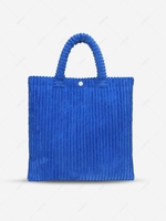 Corduroy Solid Large-capacity Tote Bag