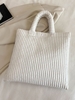 Corduroy Solid Large-capacity Tote Bag