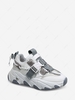 Couple Buckle Drawstring Chunky Sneakers