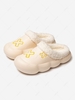 Couple Cross Pattern Fleece Lined Soft Slippers