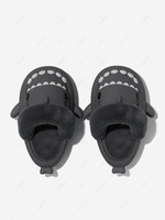Couple Detachable Fleece Lined Waterproof Shark Design Winter Slippers